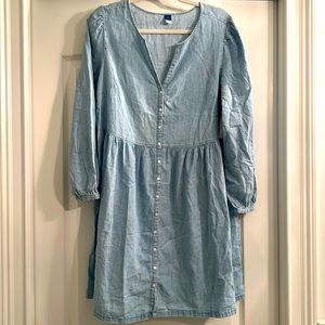 Old Navy Chambray Dress Size L NWT